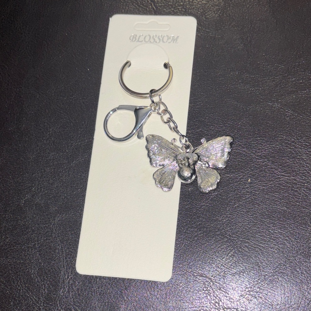 Purple Butterfly Keychain - Picture 2 of 2